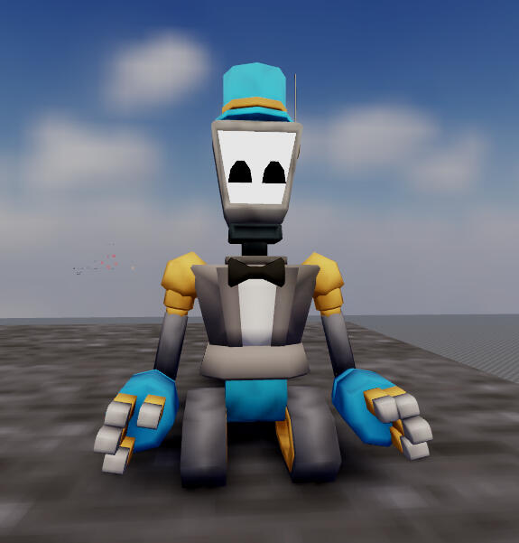 TF.AI, one of my characters that I modelled in Blender.